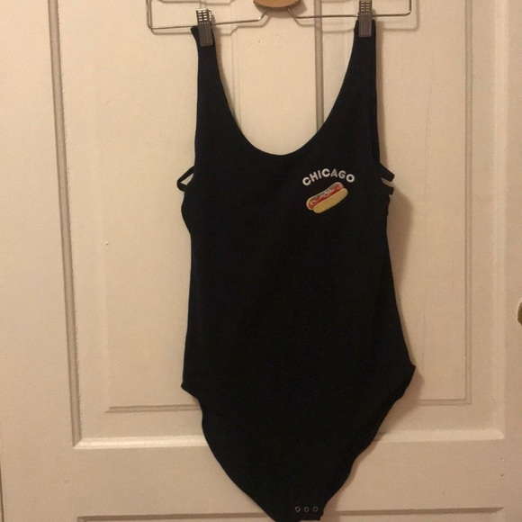 PINK Victoria's Secret Tops - PINK NOVELTY CHICAGO BODYSUIT